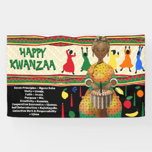 Banderoles Kwanzaa Vacances afro-américaines
