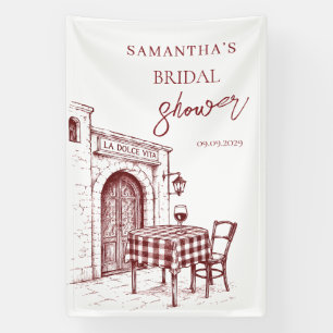 Banderoles La dolce vita Baby shower italien de mariage
