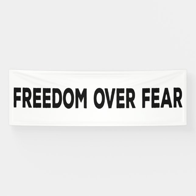 Banderoles La liberté face à la peur (Horizontal)