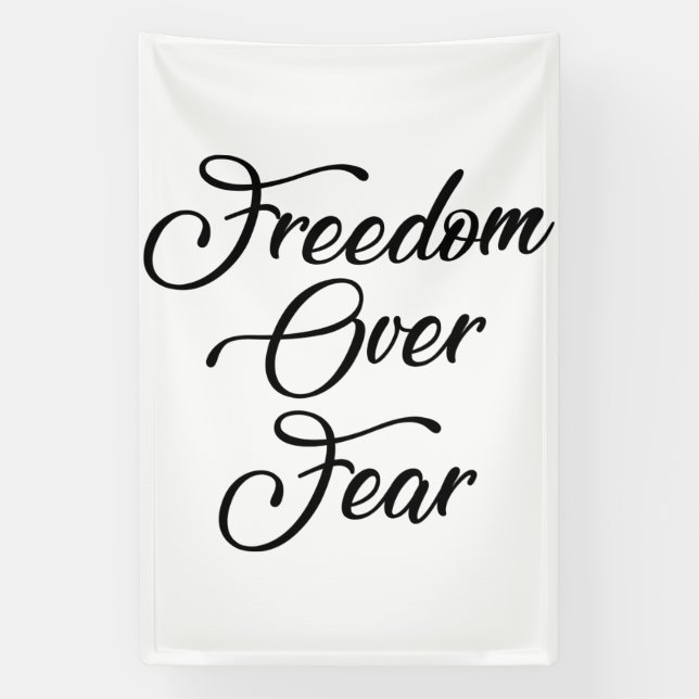 Banderoles La liberté face à la peur (Verticale)