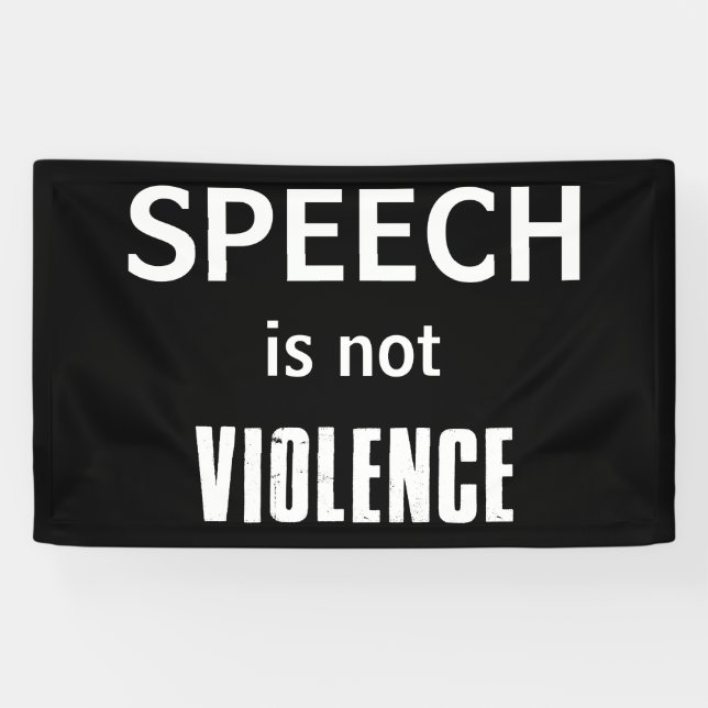 Banderoles La parole n'est pas la violence (Horizontal)