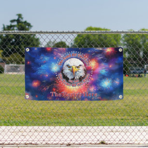 Banderoles La Terre Des Hommes Libres Feu D'artifice Aigle Br