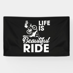 Banderoles La Vie Est Une Belle Promenade À Vélo