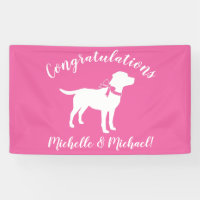 Labrador Chien Baby shower Rose Girl Lab