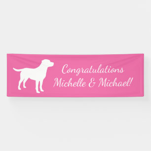 Banderoles Labrador Dog Baby shower Lab Grey Genre neutre