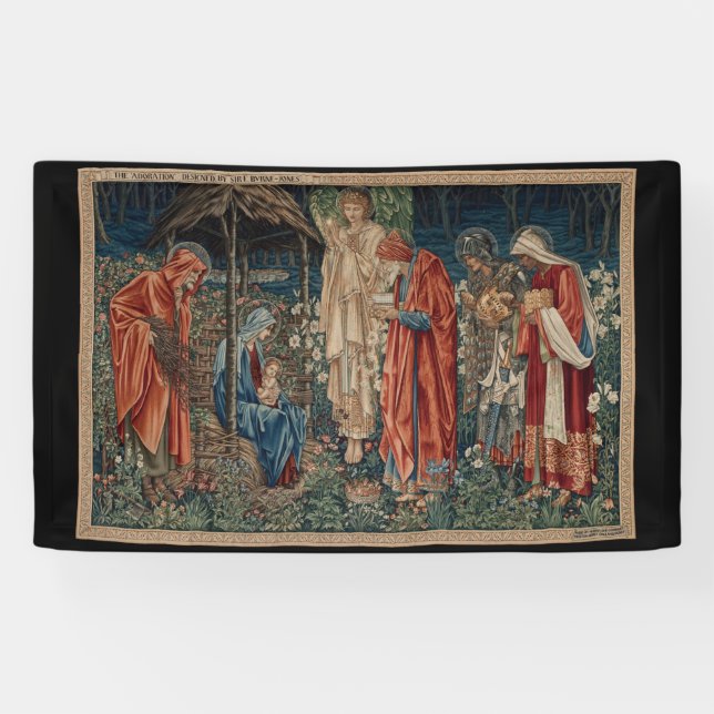Banderoles L'Adoration des Mages (par Edward Burne-Jones) (Horizontal)