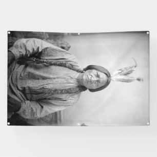 Banderoles Lakota Leader assis Bull Amérindien