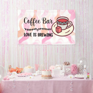 Banderoles L'amour du bar à café est en train de se préparer