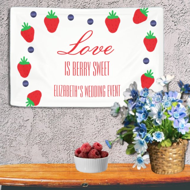 Banderoles L'amour est Berry Fête des mariées de fruits sucré (Créateur téléchargé)