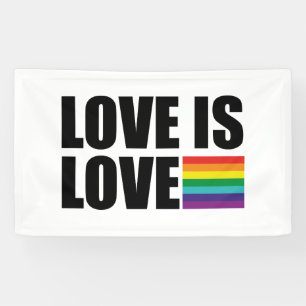 Banderoles L'amour est l'amour