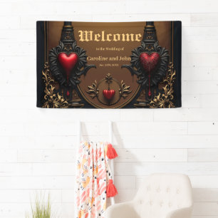 Banderoles L'amour éternel dans l'ombre de l'obscurité gothiq