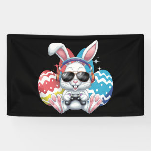 Banderoles Lapin de Pâques Joyeuses Jeux de joueur Jeux vidéo
