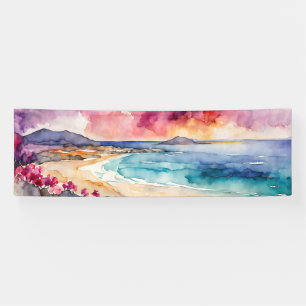 Banderoles Large Mer Méditerranée violet Serenity
