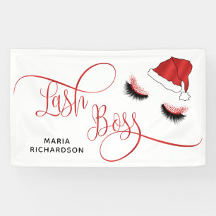 Banderoles Lash Boss Père Noël Lashes