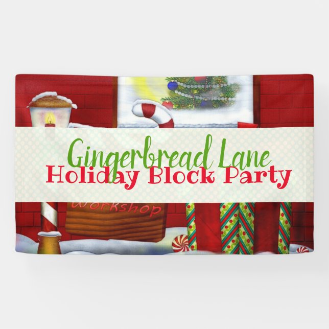 Banderoles L'atelier Noël Whimsey (Horizontal)
