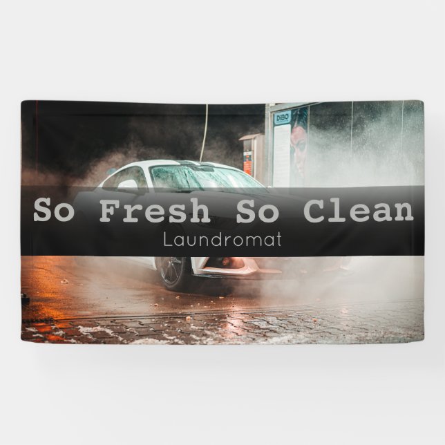 Banderoles Lave-linge personnalisée (Horizontal)