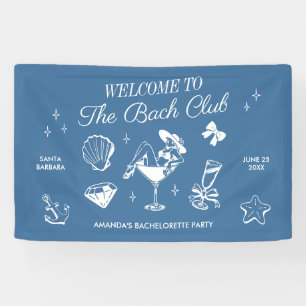 Banderoles Le Bach Club Beach Wedding Bachelorette Party