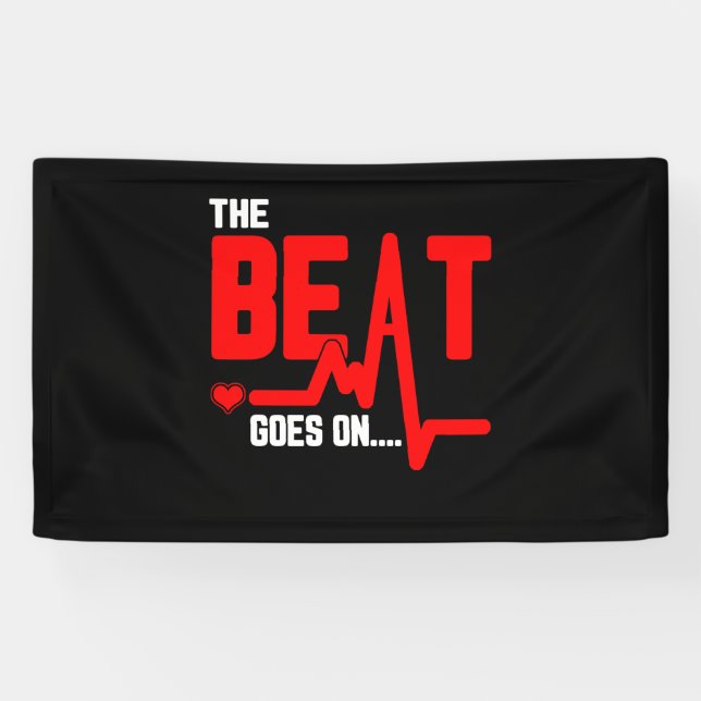 Banderoles Le Beat Commence Sur La Chirurgie Cardiaque Surviv (Horizontal)