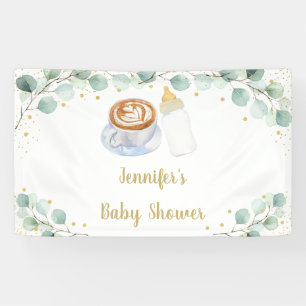 Banderoles Le bébé brasse du café Baby shower de verdure