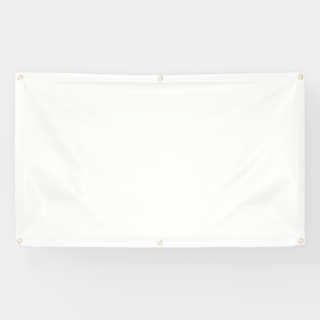Banderoles Le blanc vide a pré coupé 3x5 avec des canons (Horizontal)