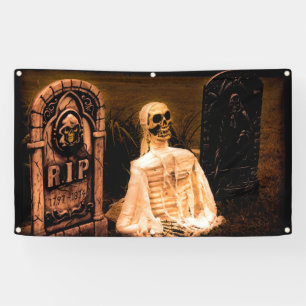 Banderoles Le cimetière d'Halloween