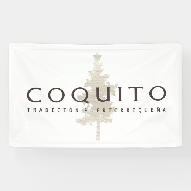 Banderoles Le Coquito Tradicion Puertorriquena annoncent (Horizontal)