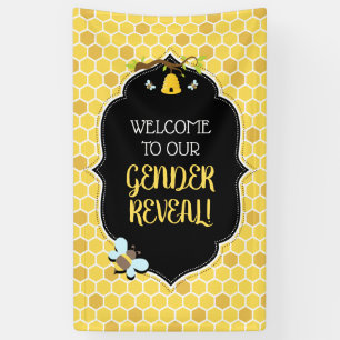 Banderoles Le genre d'abeille indiquent le baby shower