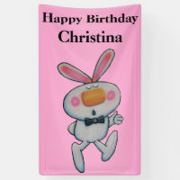 Le lapin blanc de bande dessinée mignonne manie