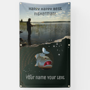 Banderoles Le pêcheur. Bonne pêche