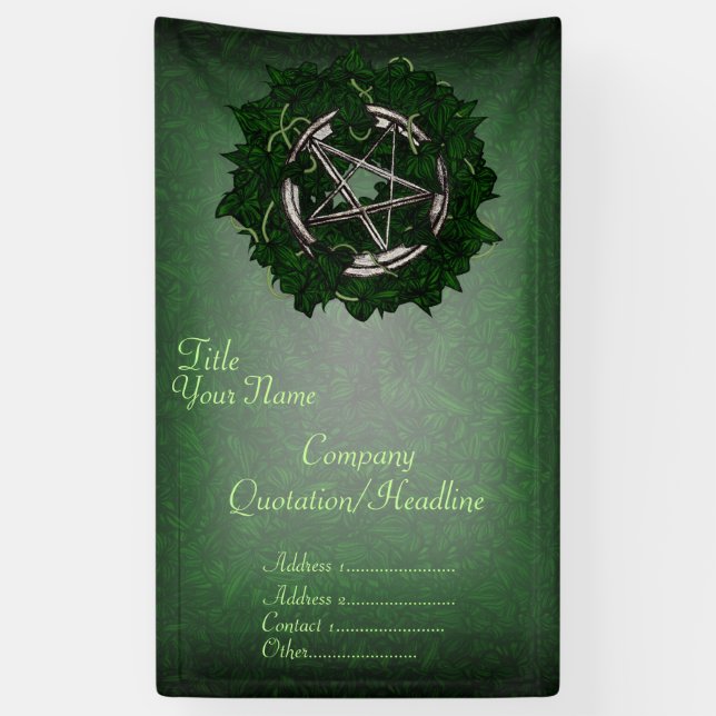 Banderoles Le Pentacle et l'Ivy (Vertical)