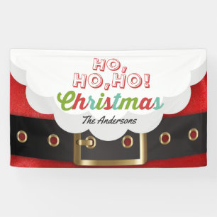 Banderoles Le Père Noël Costume Ho Ho Noël Bonne année