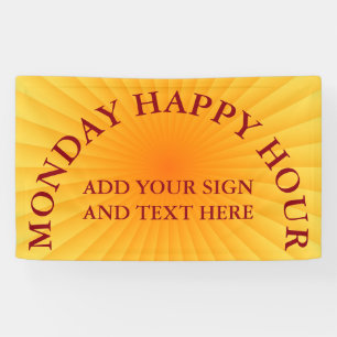 Banderoles Le radial rayonne des gradients - jaune orange +