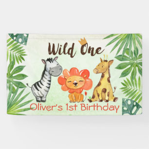 Banderoles Le sauvage, premier anniversaire de safari