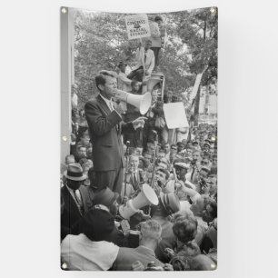 Banderoles Le sénateur Robert Kennedy faisant campagne pour l