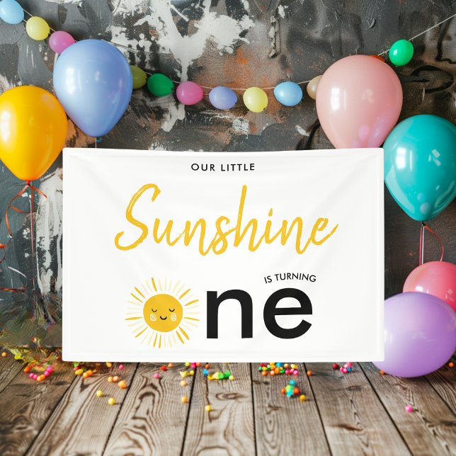 Banderoles Le soleil tourne à une fête d'anniversaire (Créateur téléchargé)