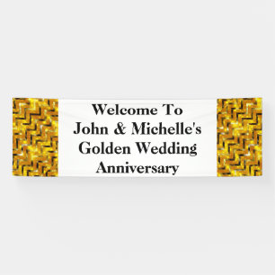 Banderoles Le special d'anniversaire de mariage d'or