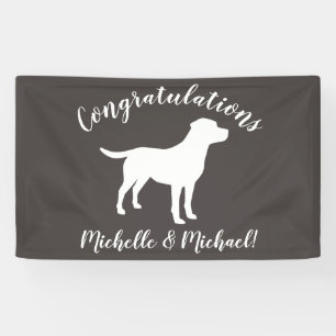 Banderoles Le thème du chien du Labrador Baby shower Neutre s