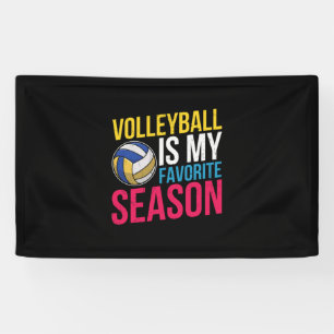 Banderoles Le volley-ball est ma saison préférée