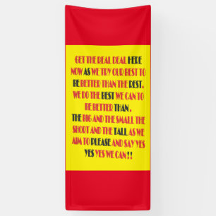 Banderoles Le vrai marché est ici poster type texte art