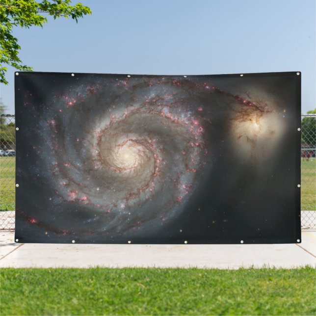 Banderoles Le Whirlpool Galaxy M51 & Companion dans l'espace (Dehors)