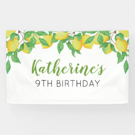 Banderoles Lemon Birthday Personalized banner