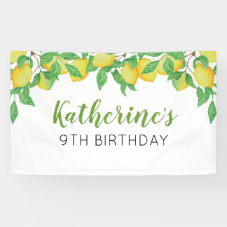 Banderoles Lemon Birthday Personalized banner
