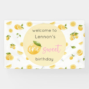 Banderoles Lemon One Sweet 1er anniversaire
