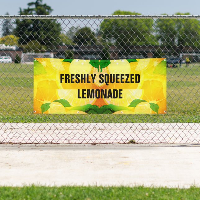Banderoles Lemonade fraîchement pressée (En situation)