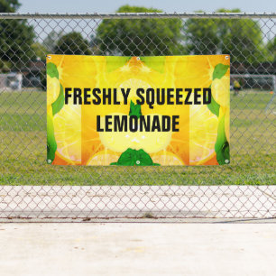 Banderoles Lemonade fraîchement pressée 3X5