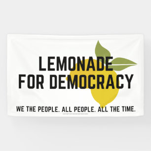 Banderoles Lemonade Pour La Démocratie
