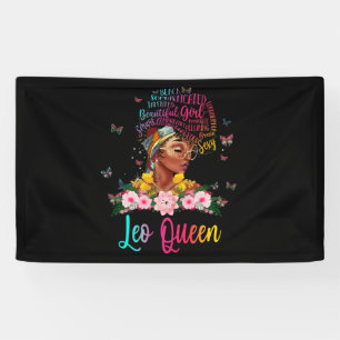 Banderoles Leo Queen Black Femmes Persistent Belle