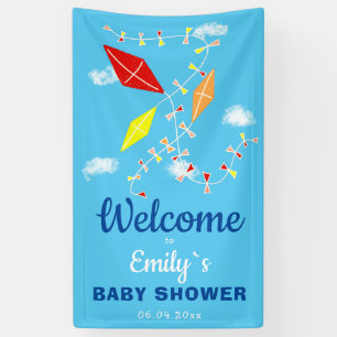 Banderoles Les cerfs-volants dans la fête du Baby shower Sky