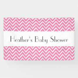 Banderoles Les chevrons de baby shower de fille choisissent
