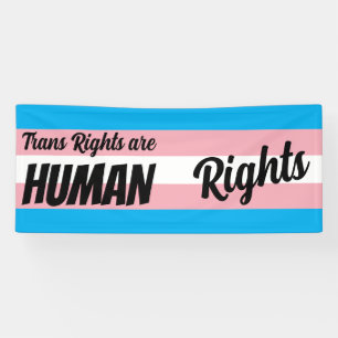 Banderoles Les droits trans sont des droits humains
